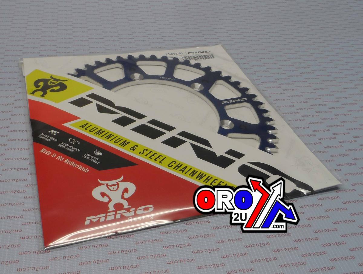 MINO REAR SPROCKET ALLOY BLUE, MINO 25-612-51 BLUE JTR460 BK thumbnail 2