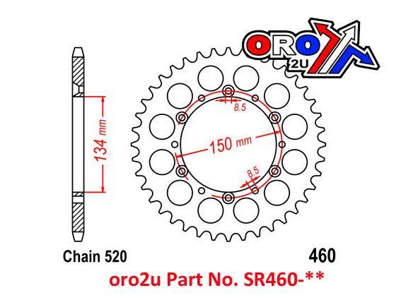 MINO REAR SPROCKET ALLOY BLUE, MINO 25-612-51 BLUE JTR460 BK thumbnail 3