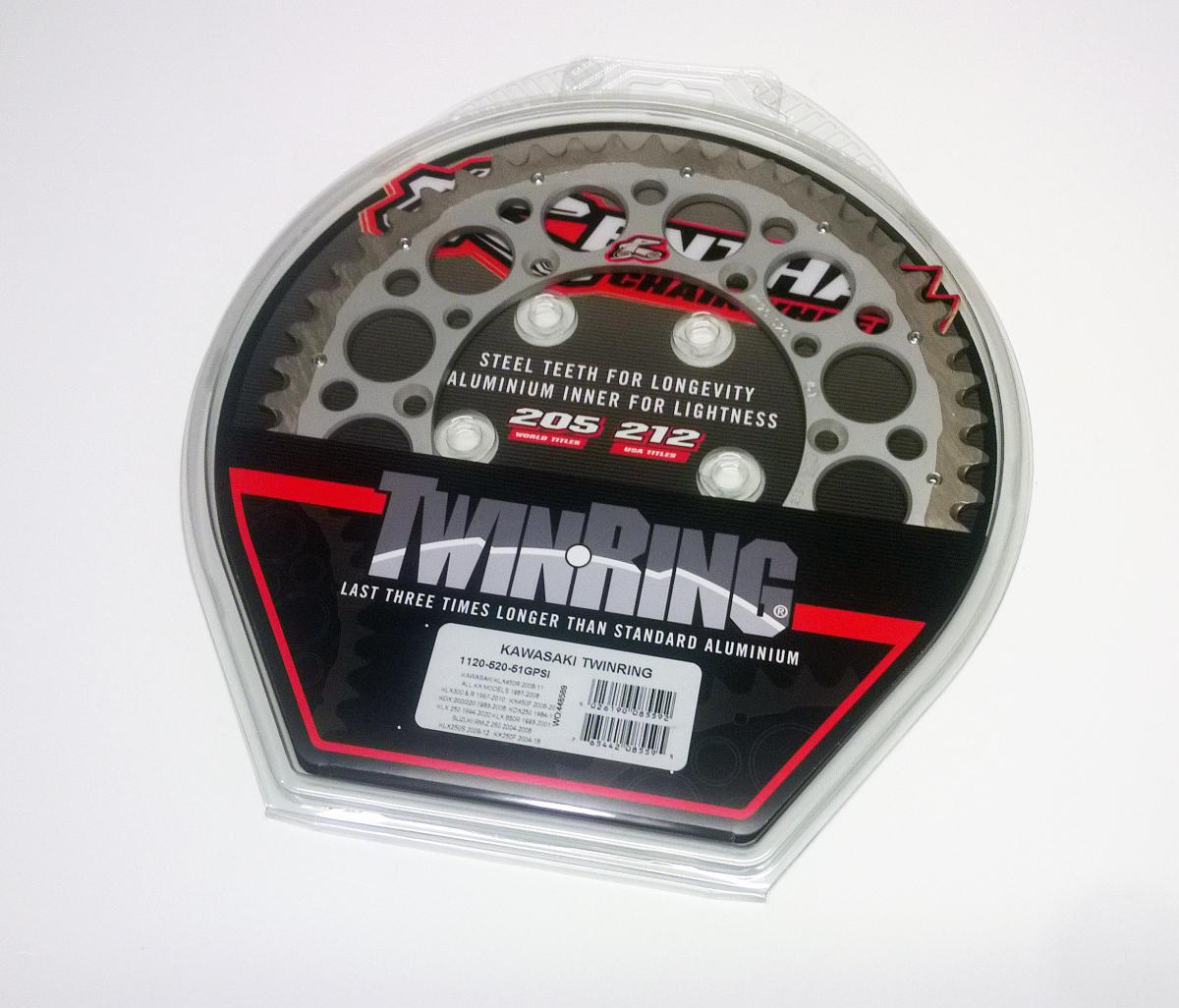 REAR SPROCKET TWINRING KAW, RENTHAL 1120-520-51GPSI KAWASAKI thumbnail 2