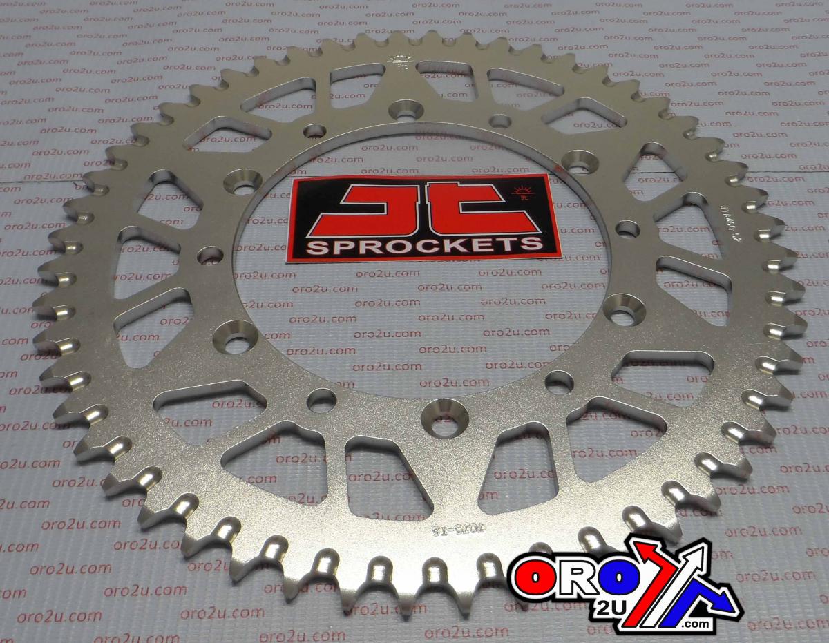 REAR SPROCKET ALLOY SILVER 460, JTA460.52 7075-T6 Aluminium image 1