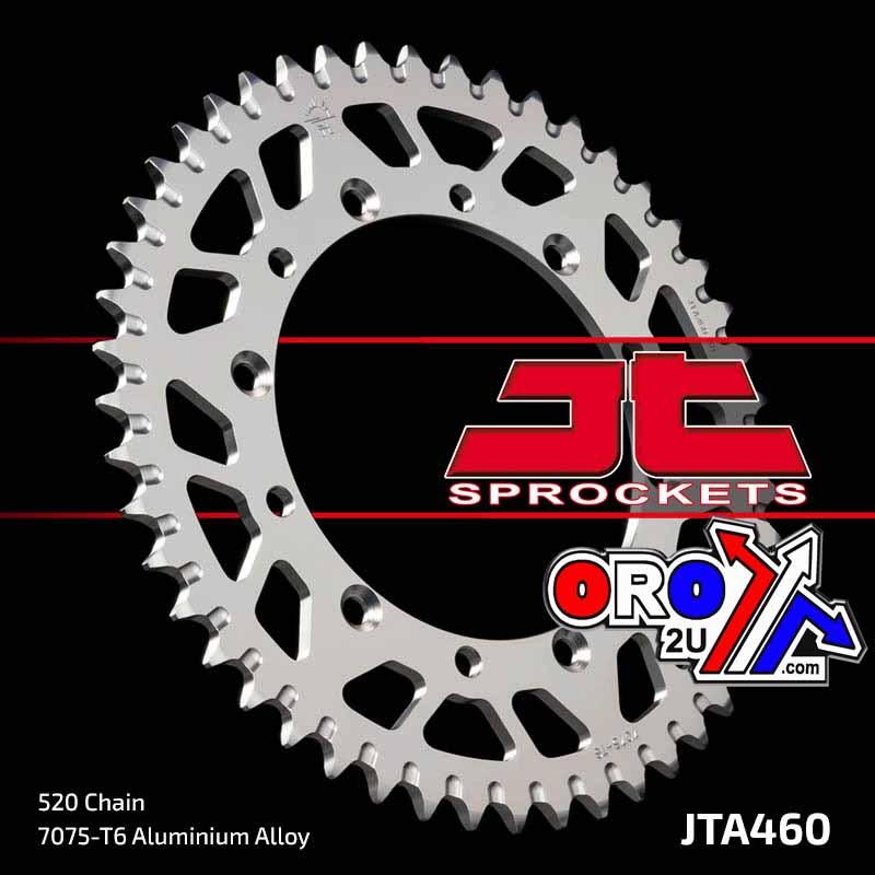 REAR SPROCKET ALLOY SILVER 460, JTA460.52 7075-T6 Aluminium thumbnail 2