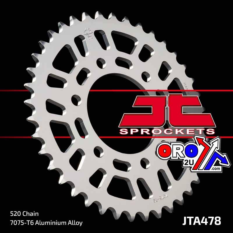 REAR SPROCKET JTA478.43 ALLOY, CHAIN 520 (7075-T6 Aluminium) thumbnail 3