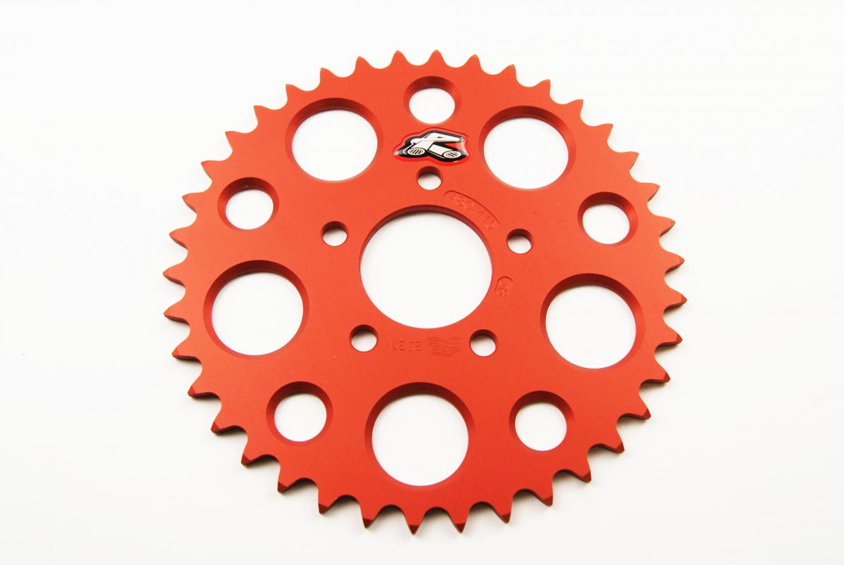 REAR SPROCKET RENTHAL 480, KTM 50 2010-2013 38T ORANGE, 480--415-38P-OR image 1