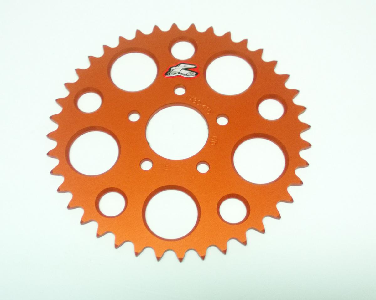 REAR SPROCKET RENTHAL 480, KTM 50 2010-2013 40T ORANGE, 480--415-40P-OR image 1