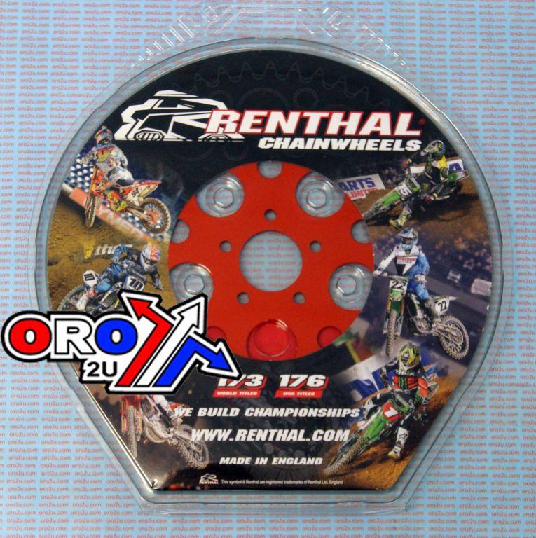 REAR SPROCKET RENTHAL 480, KTM 50 2010-2013 40T ORANGE, 480--415-40P-OR thumbnail 4