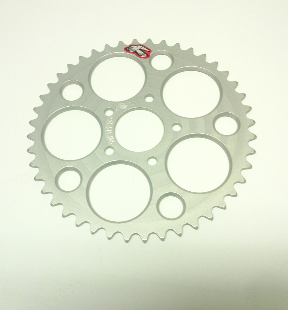 REAR SPROCKET RENTHAL 480, KTM 50 2010-2013 44T SILVER, 480--415-44P-SI image 1