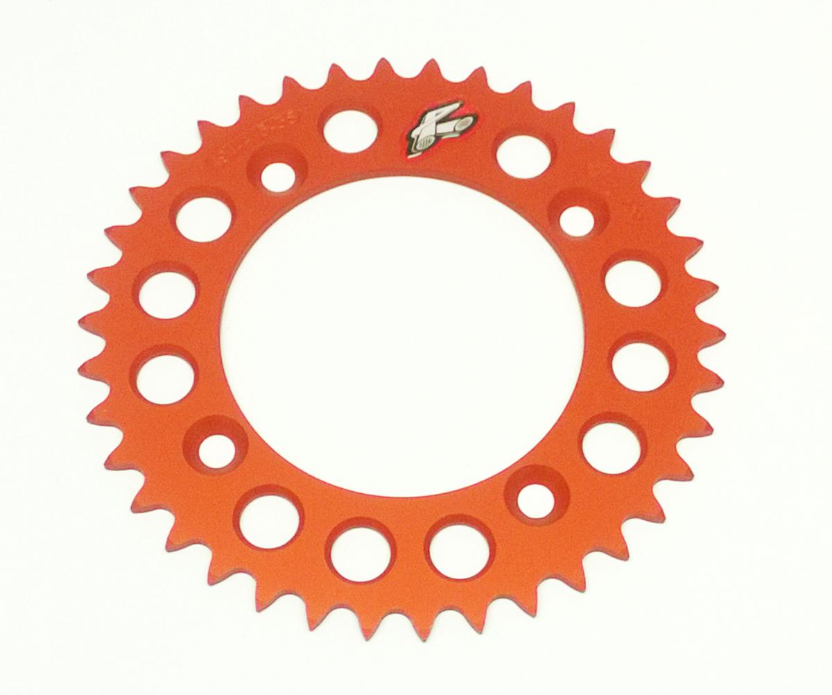 REAR SPROCKET RENTHAL 491, KTM/HUSKY 50 14-25, 38T ORANGE, 491--415-38P-OR image 1