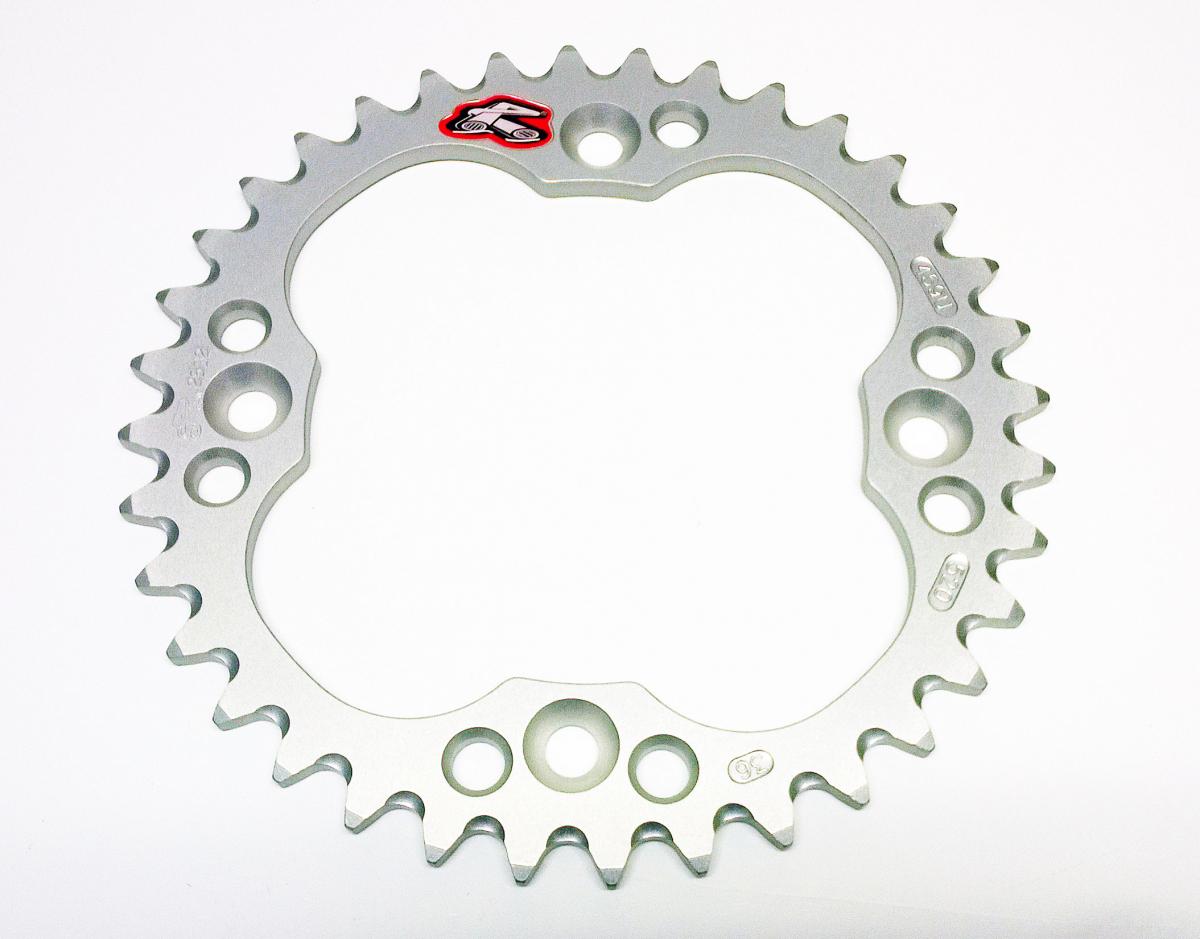 REAR SPROCKET ALLOY RENTHAL, ULTRALITE 459U-520-36GYSI SILVER image 1