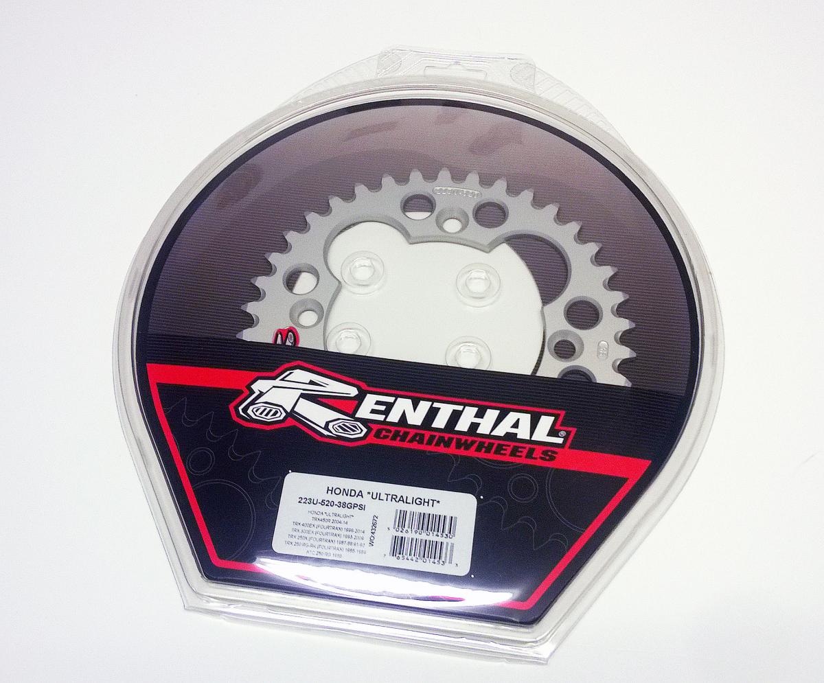 REAR SPROCKET RENTHAL ATV, ULTRALITE 223-520-38 SILVER, 223U-520-38GPSI thumbnail 2