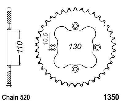 REAR SPROCKET 39 [JTR1350.39] 520 thumbnail 2