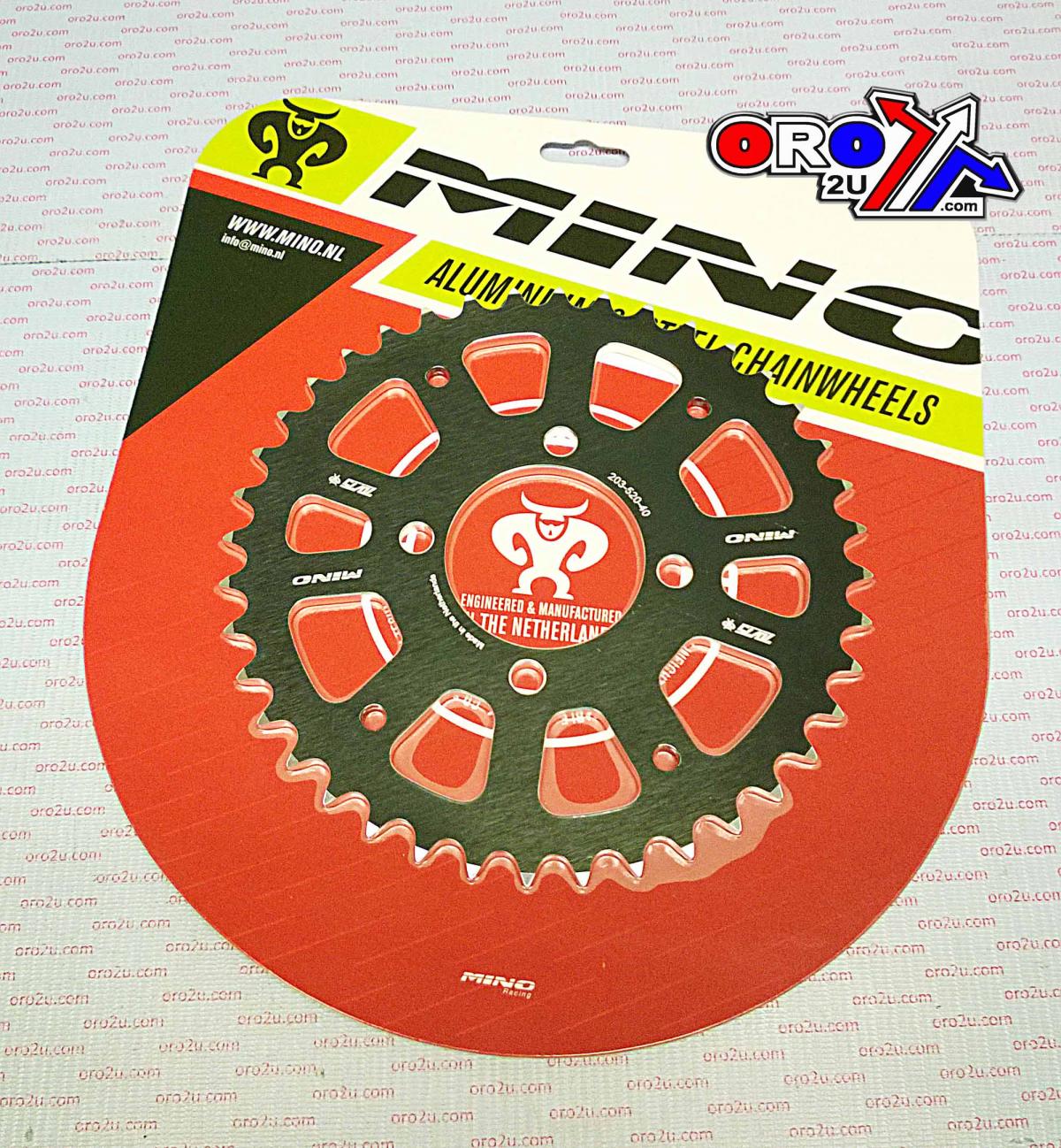 MINO REAR SPROCKET 601-40 ALLOY ATW, 25-203-520-40 image 1