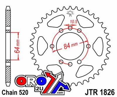 REAR SPROCKET JTR1826.42 JT SR1826-42 thumbnail 3