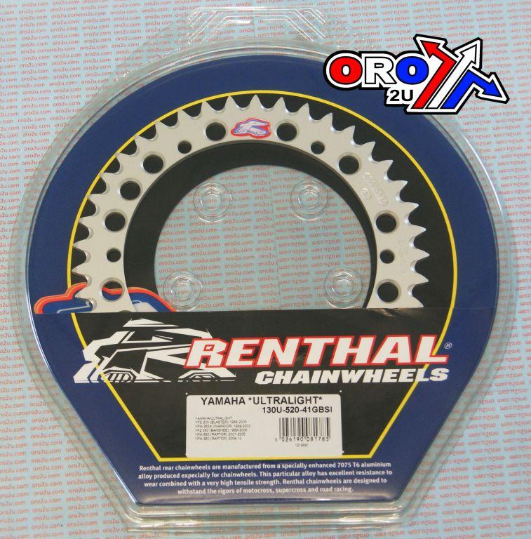 REAR SPROCKET RENTHAL ATV, ULTRALITE 130U-520-41GBSI image 1
