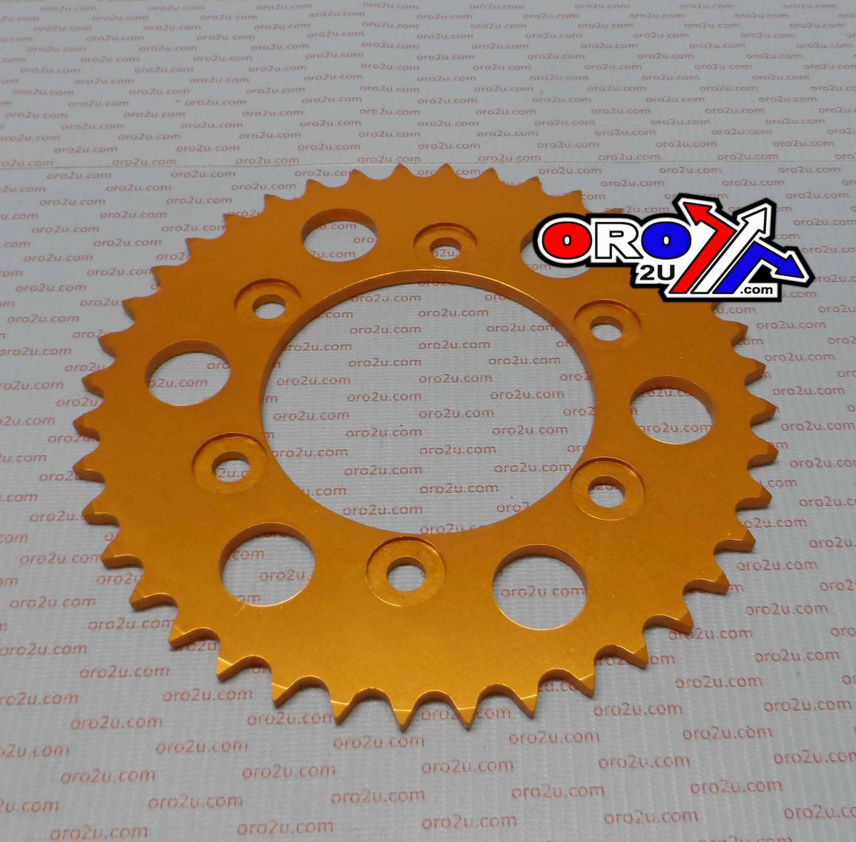 REAR SPROCKET ALLOY GOLD 735 image 1