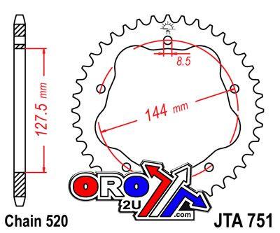 REAR SPROCKET ALLOY JTA751.36 thumbnail 2