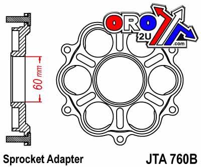 DUCATI CARRIER ALLOY JTA760B, 7075-T6 Aluminium Alloy thumbnail 3