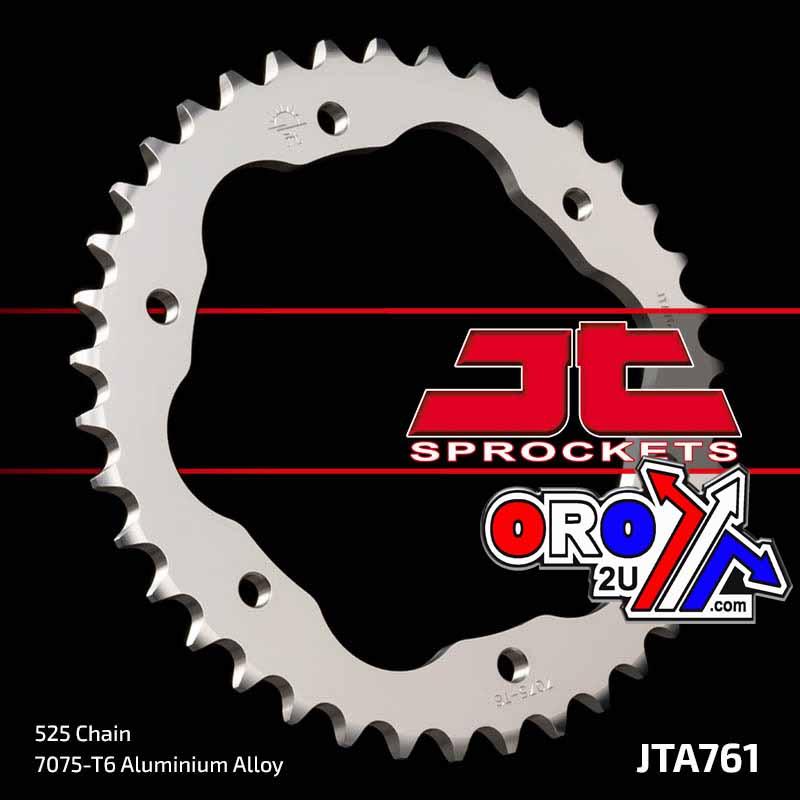 REAR SPROCKET ALLOY JTA761.38BLK, DUCATI ROAD CHAIN TYPE 525 thumbnail 2