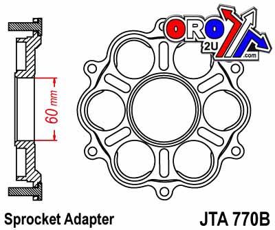 DUCATI CARRIER ALLOY JTA770B, 7075-T6 Aluminium Alloy thumbnail 3