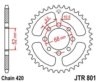 REAR SPROCKET STEEL 37 [JTR801.37] 420 thumbnail 4