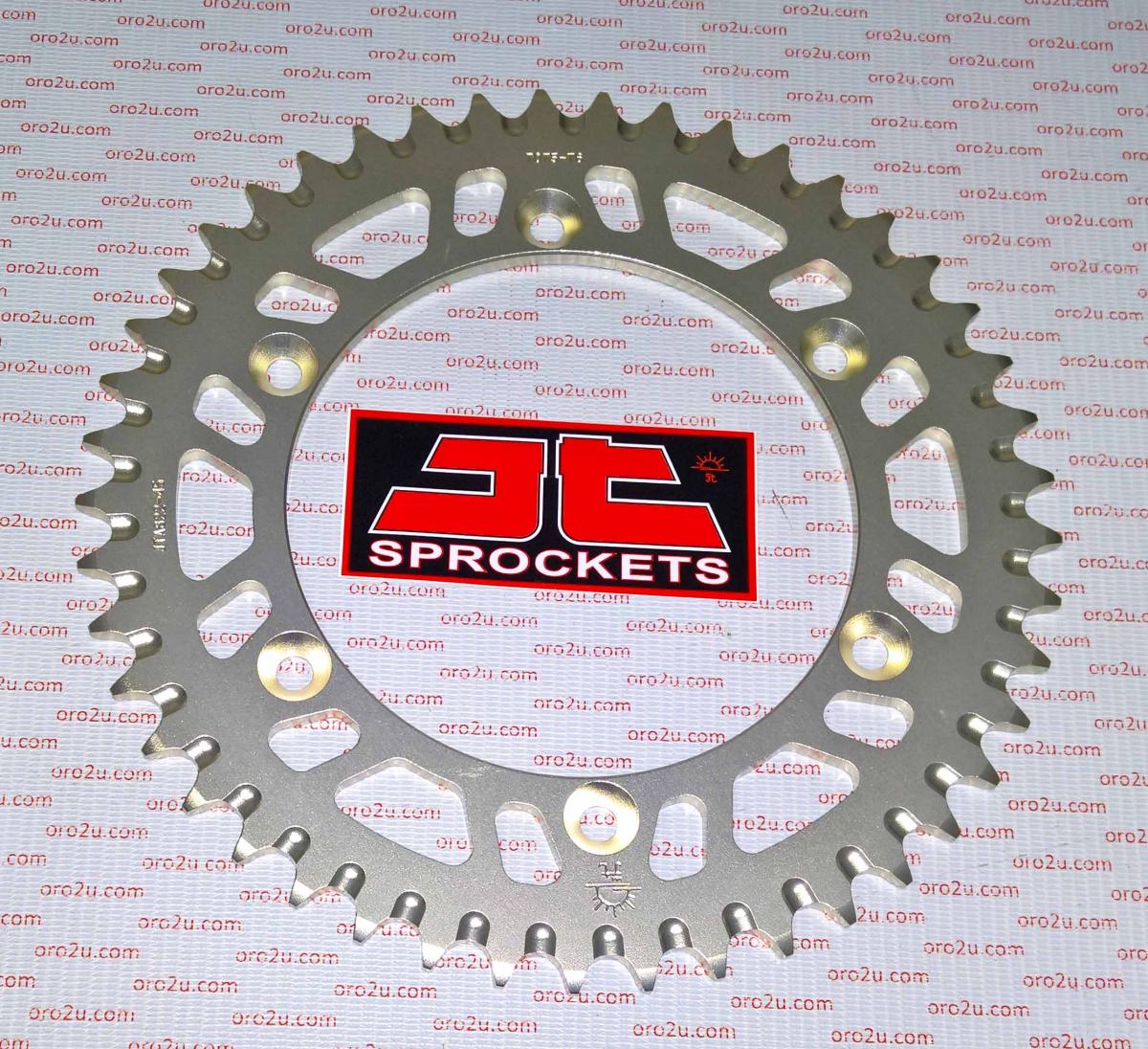 REAR SPROCKET ALLOY SILVER 822, JTA822.45 7075-T6 Aluminium image 1