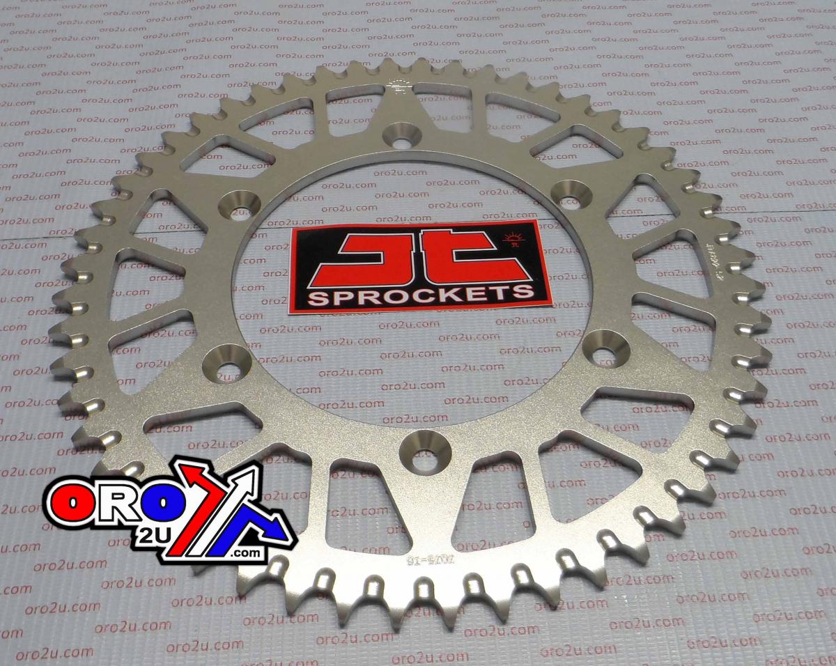 REAR SPROCKET ALLOY SILVER 822, JTA822.52 7075-T6 Aluminium image 1