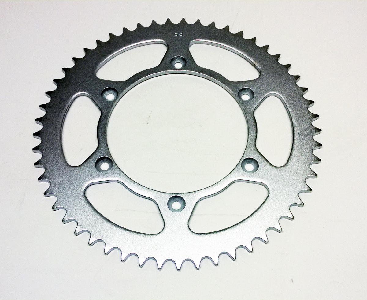 REAR SPROCKET STEEL 53 [JTR822.53] 520, SILVER image 1