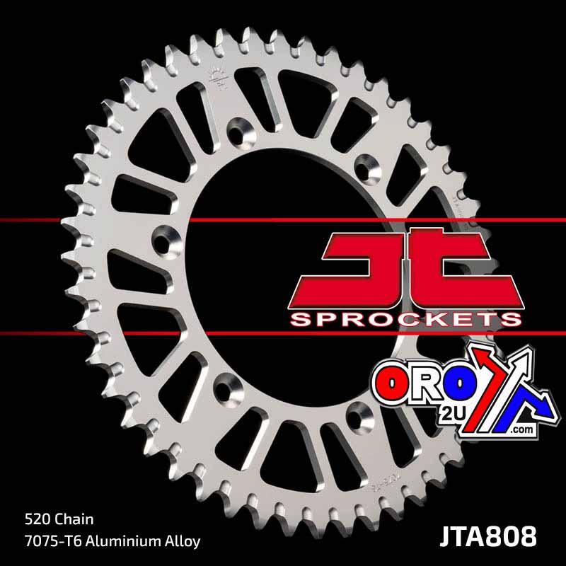 REAR SPROCKET ALLOY SILVER 808, JTA808.46 thumbnail 3
