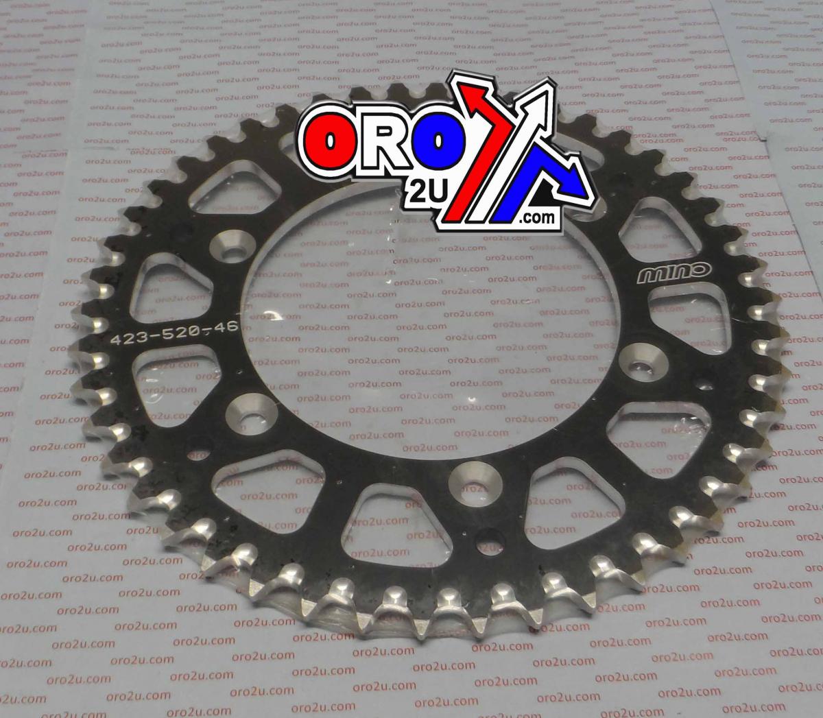 MINO REAR SPROCKET ALLOY BLACK 808, 25-423-520-46 thumbnail 2