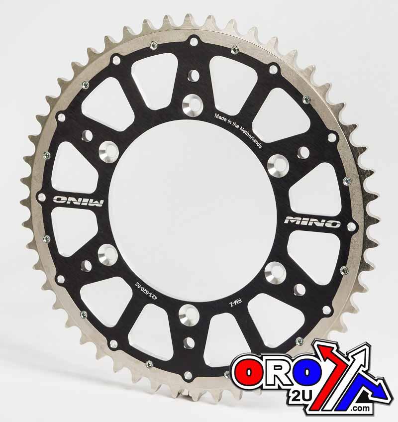 MINO REAR SPROCKET FUSION 2-RING, 23-423-520-48 BLACK STEEL/ALLOY thumbnail 2