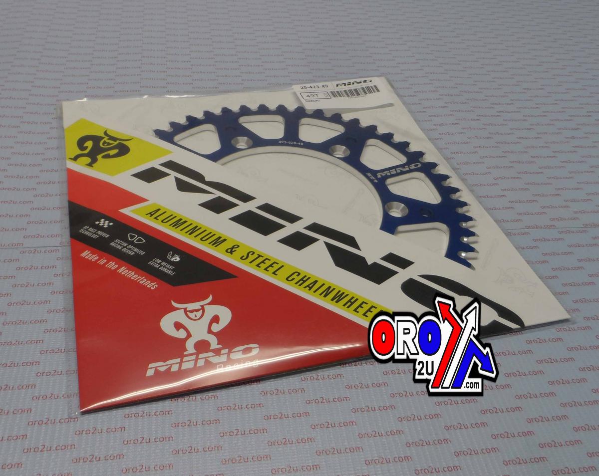 MINO REAR SPROCKET ALLOY BLUE, 25-423-520-49 BLUE thumbnail 4