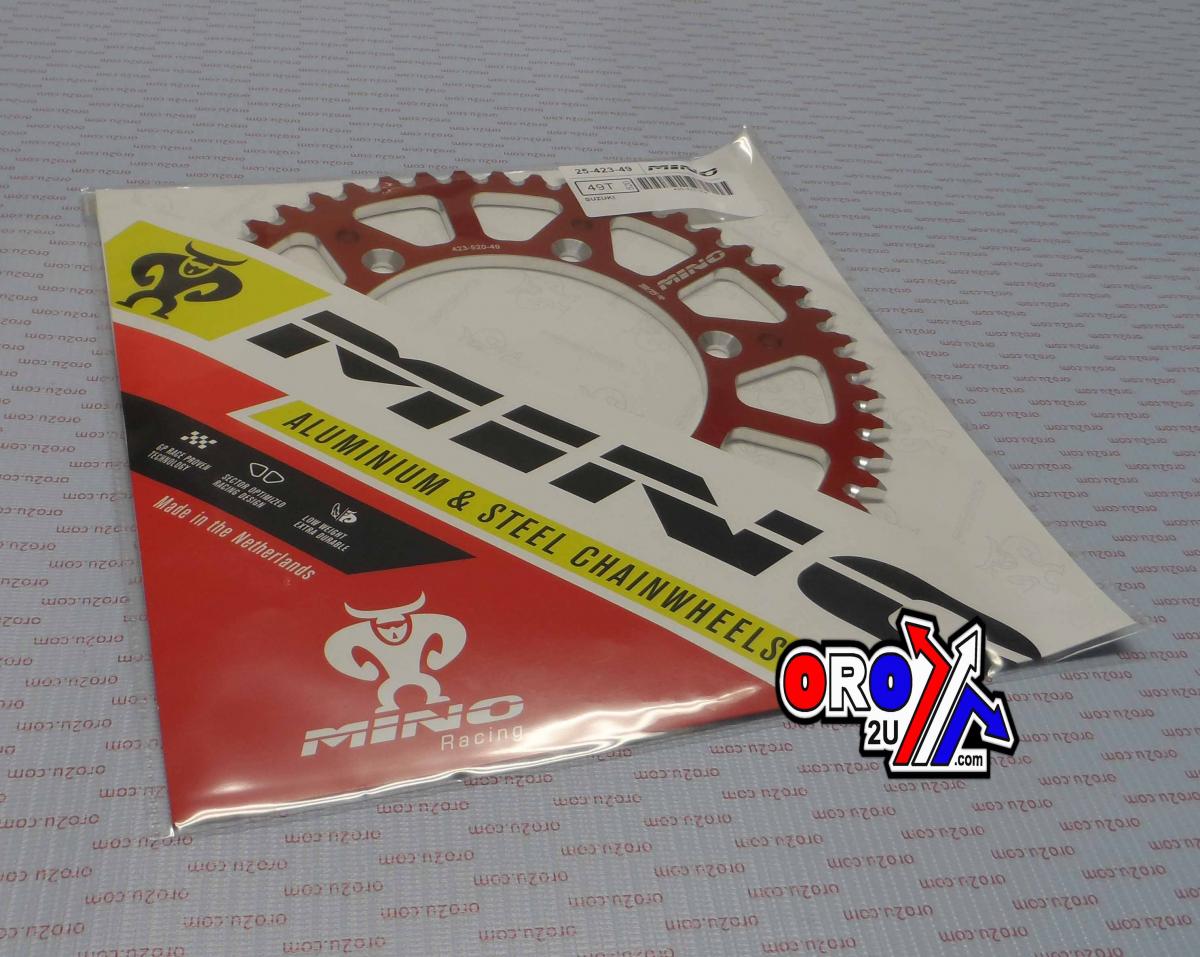 MINO REAR SPROCKET ALLOY RED, 25-423-520-49 RED thumbnail 4
