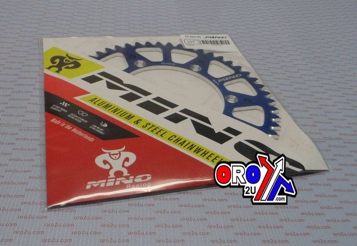 MINO REAR SPROCKET ALLOY BLUE, 25-423-520-50 BLUE thumbnail 4