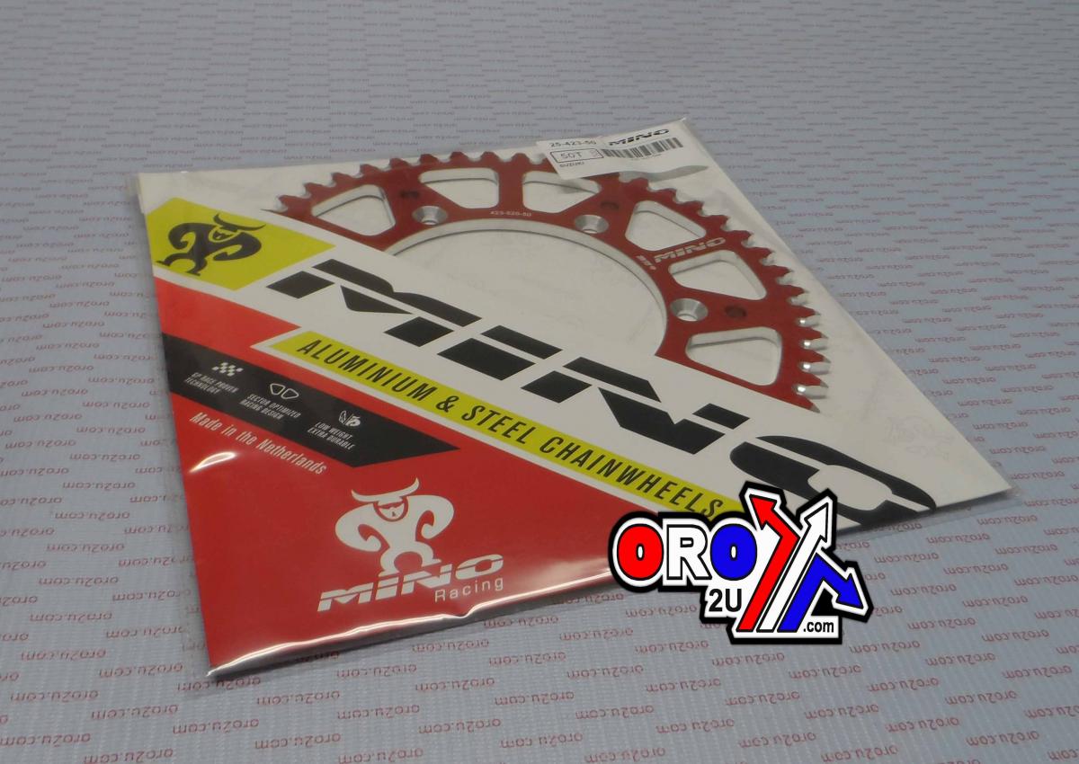 MINO REAR SPROCKET ALLOY RED, 25-423-520-50 RED thumbnail 4