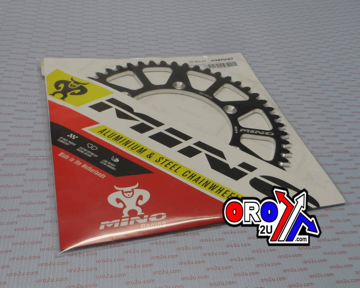 MINO REAR SPROCKET ALLOY BLACK, 25-423-520-51 BLACK JTR808 thumbnail 4