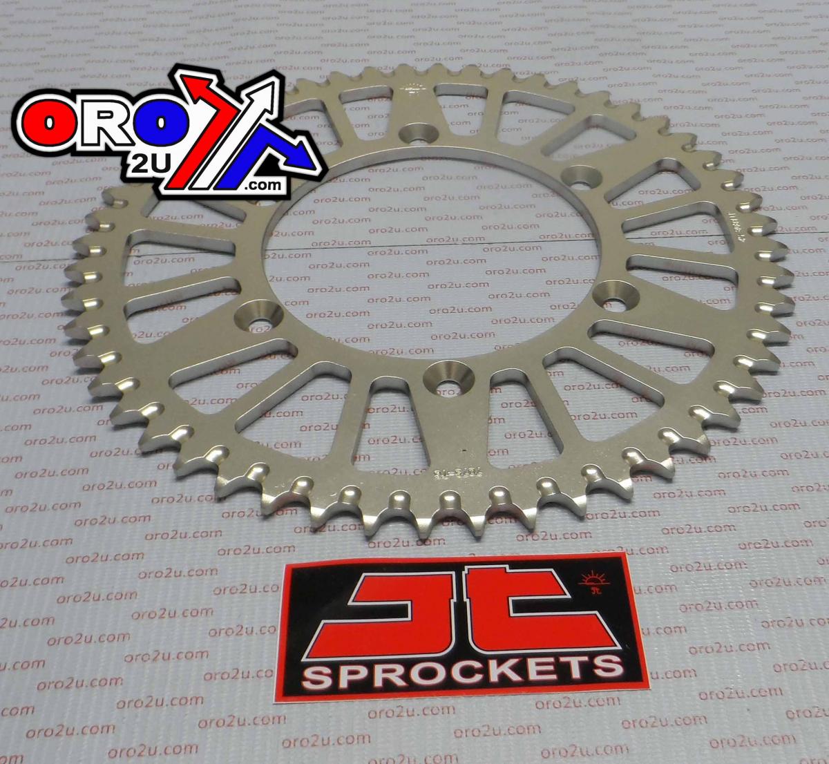 REAR SPROCKET ALLOY SILVER 822, JTA808.52 7075-T6 Aluminium image 1