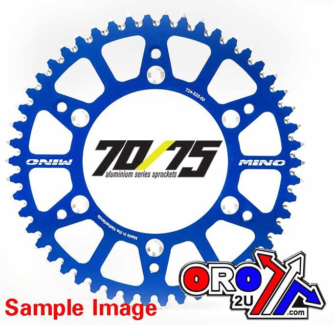 MINO REAR SPROCKET ALLOY BLUE, 25-423-520-52 BLUE JTR808 thumbnail 2