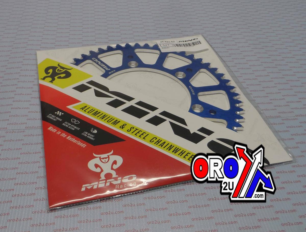 MINO REAR SPROCKET ALLOY BLUE, 25-423-520-52 BLUE JTR808 thumbnail 4