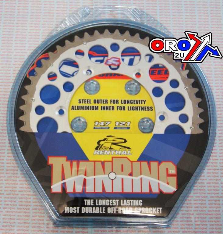 REAR SPROCKET TWINRING SUZ, RENTHAL 1230-520-52GPSI thumbnail 2