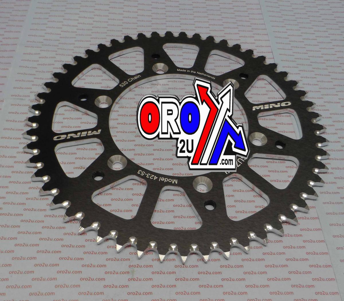 MINO REAR SPROCKET ALLOY BLACK, 25-423-520-53 JTR808 thumbnail 2