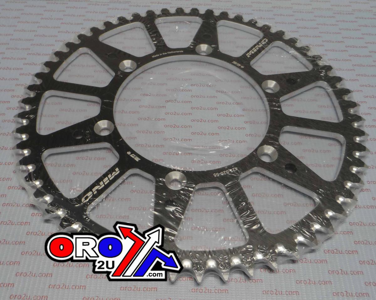 MINO REAR SPROCKET 808-55 BLACK, 25-423-520-55 thumbnail 2
