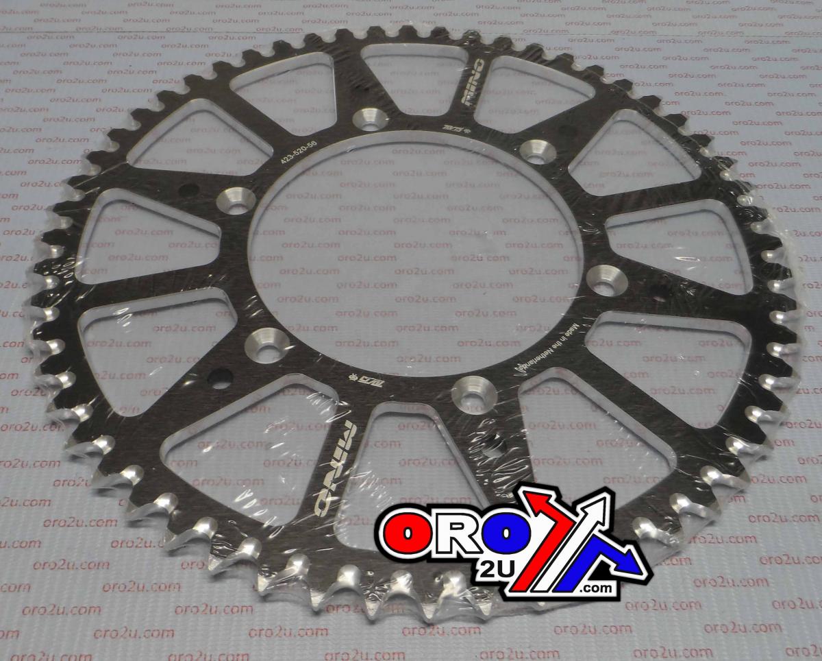 MINO REAR SPROCKET 808-56 BLACK, 25-423-520-56 thumbnail 2