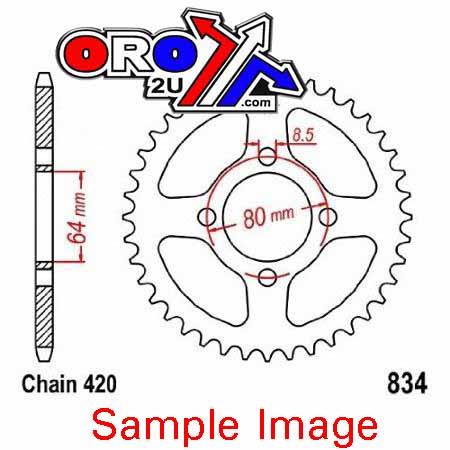 REAR SPROCKET 834-32 STEEL 420 21W-25432-10-00 4BC-25432-50-00 thumbnail 2