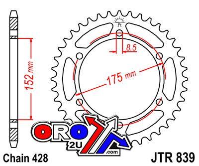 REAR SPROCKET JTR839.55 STEEL thumbnail 5
