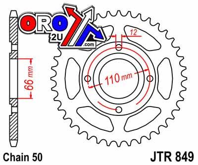 REAR SPROCKET JTR849.38 JT 530 thumbnail 3