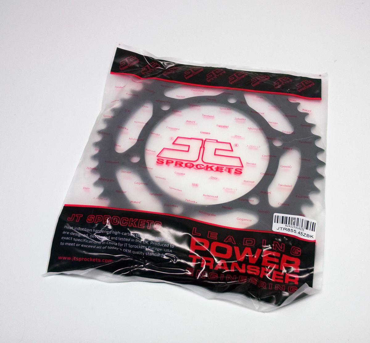 REAR SPROCKET STEEL HARD ZBK, JTR855.45ZBK thumbnail 3