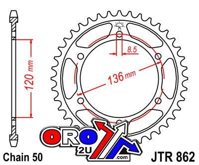 REAR SPROCKET JTR862.38 JT thumbnail 3