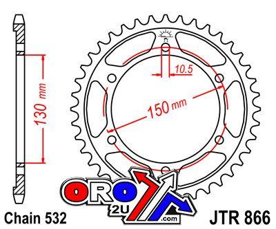 REAR SPROCKET JTR866.47 JT thumbnail 3