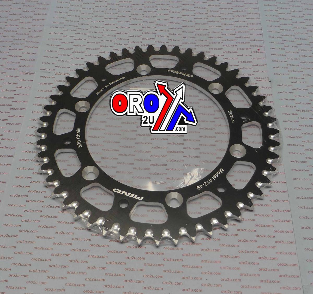 MINO REAR SPROCKET JTR828 ALLOY RACING, 25-412-520-49 image 1