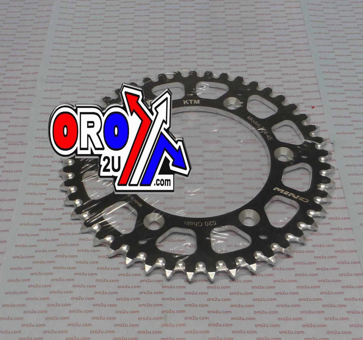MINO REAR SPROCKET ALUM 990-45 BK, 25-724-520-45 thumbnail 2