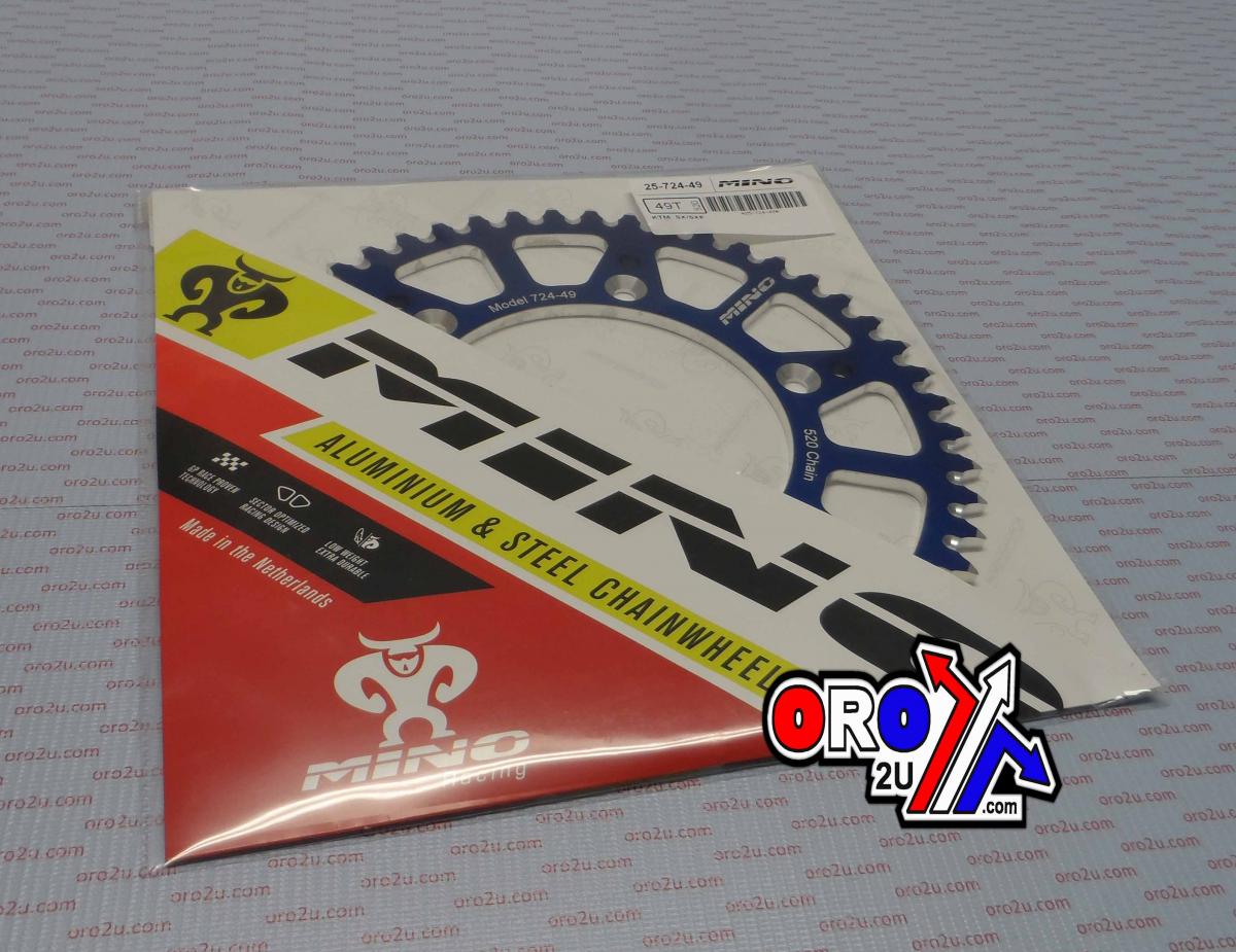 MINO REAR SPROCKET ALLOY BLUE, 25-724-520-49 BLUE thumbnail 2